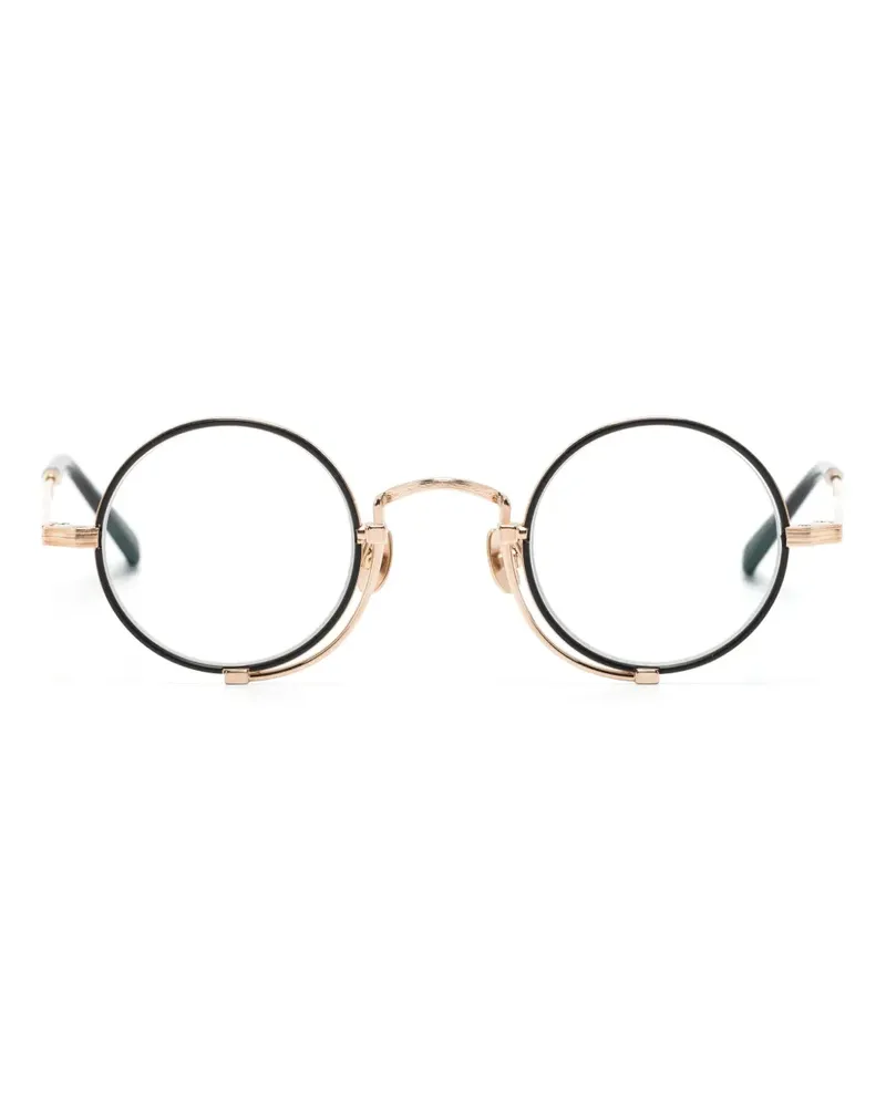 MATSUDA 10103H Brille mit rundem Gestell - Schwarz Schwarz
