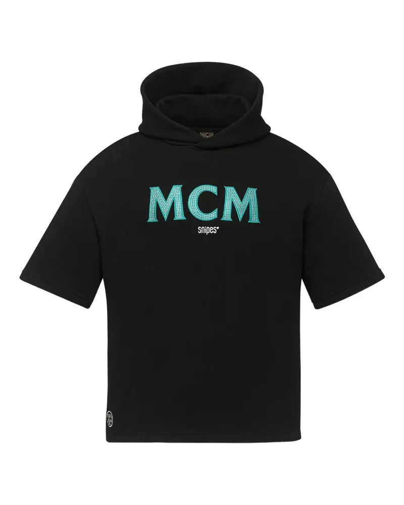 MCM x SNIPES Hoodie mit Strass - Schwarz Schwarz
