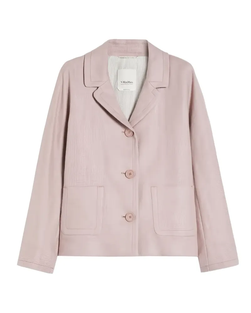 Max Mara Einreihiges Sakko - Rosa Rosa