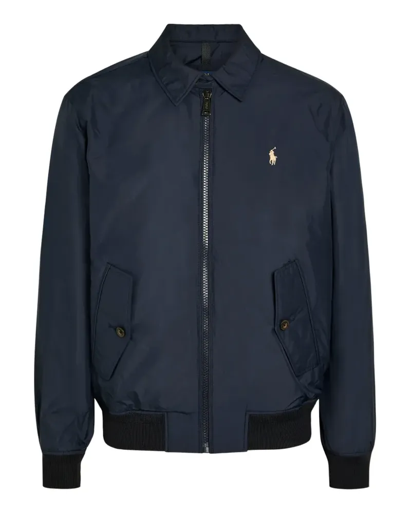 Ralph Lauren logo-embroidered bomber jacket - Blau Blau