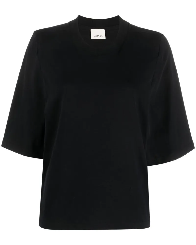 Isabel Marant Ben T-Shirt aus Bio-Baumwolle - Schwarz Schwarz