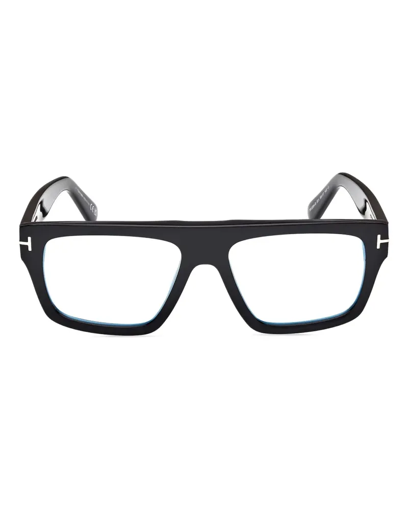 Tom Ford Brille mit eckigem Gestell - Schwarz Schwarz