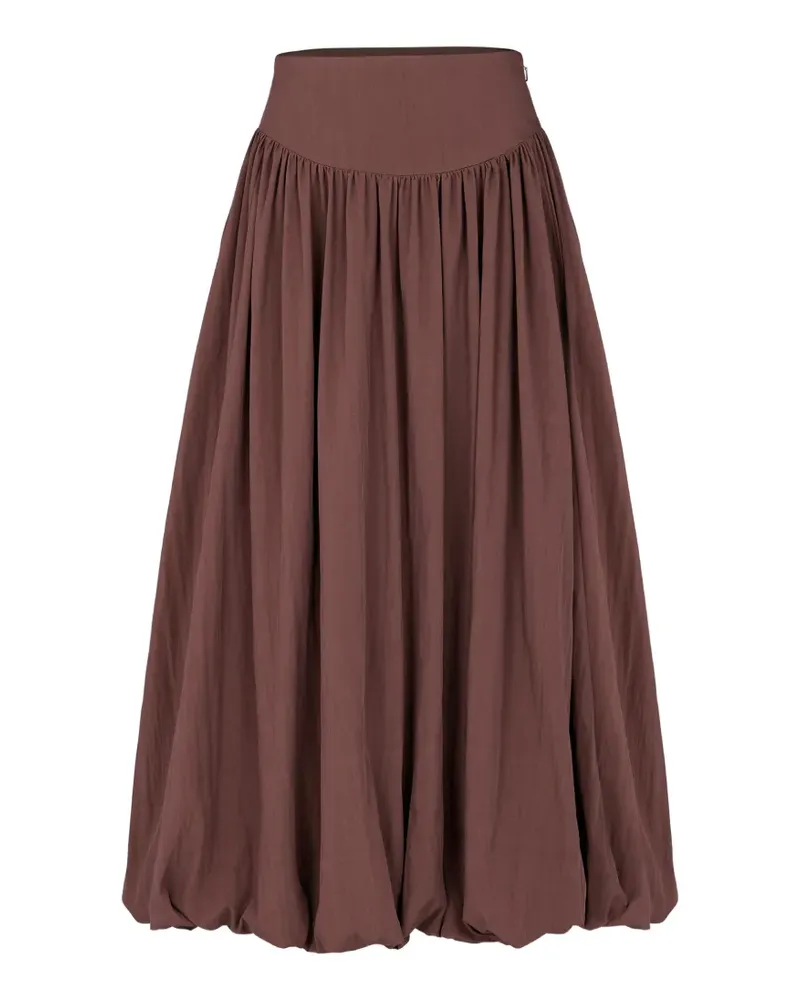 NICHOLAS Zaira midi bubble skirt - Braun Braun