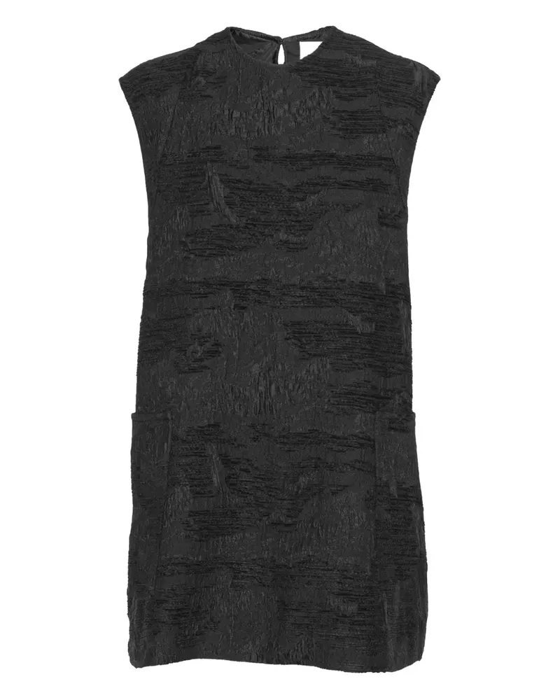 Henrik Vibskov Ärmelloses Dart Minikleid - Schwarz Schwarz