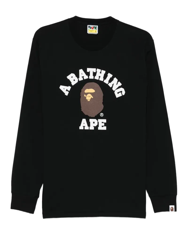 BAPE long-sleeve sweatshirt - Schwarz Schwarz