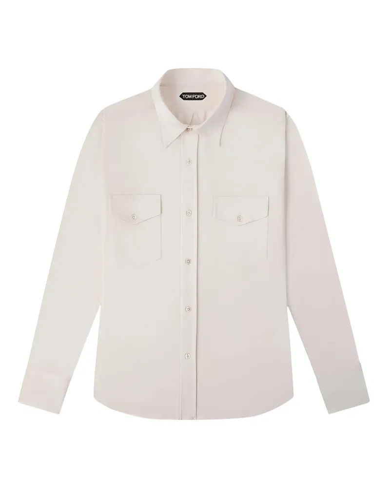 Tom Ford button-down silk shirt - Weiß Weiß