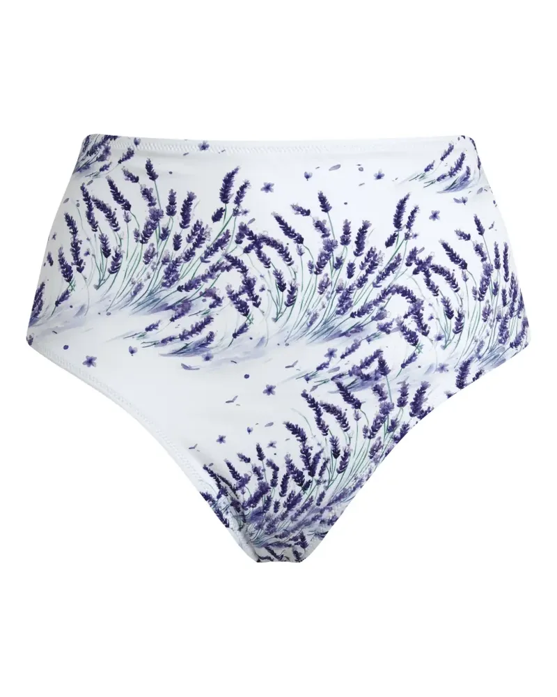 Vilebrequin lavender-print bikini bottoms - Weiß Weiß