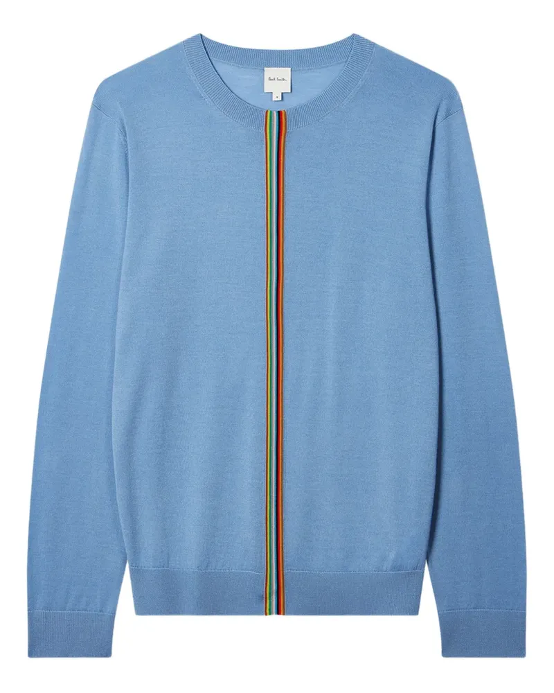 Paul Smith Pullover mit Rundhalsausschnitt und charakteristischen Streifen - Blau Blau