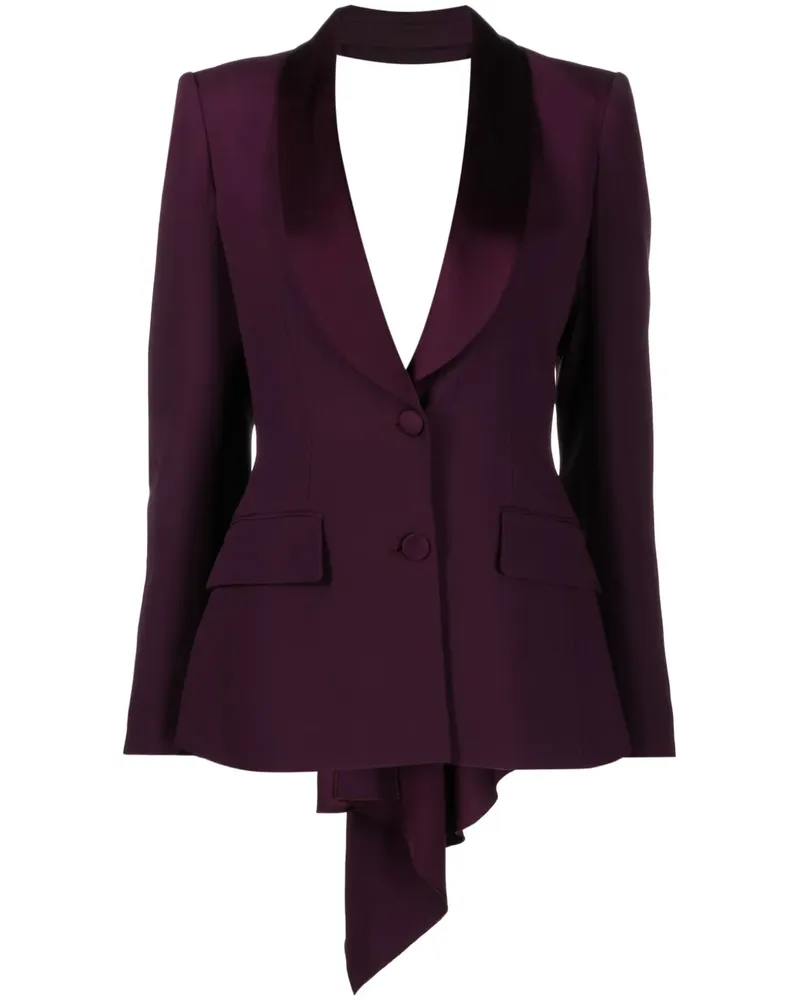 Alberta Ferretti Blazer mit Cut-Out - Violett Violett
