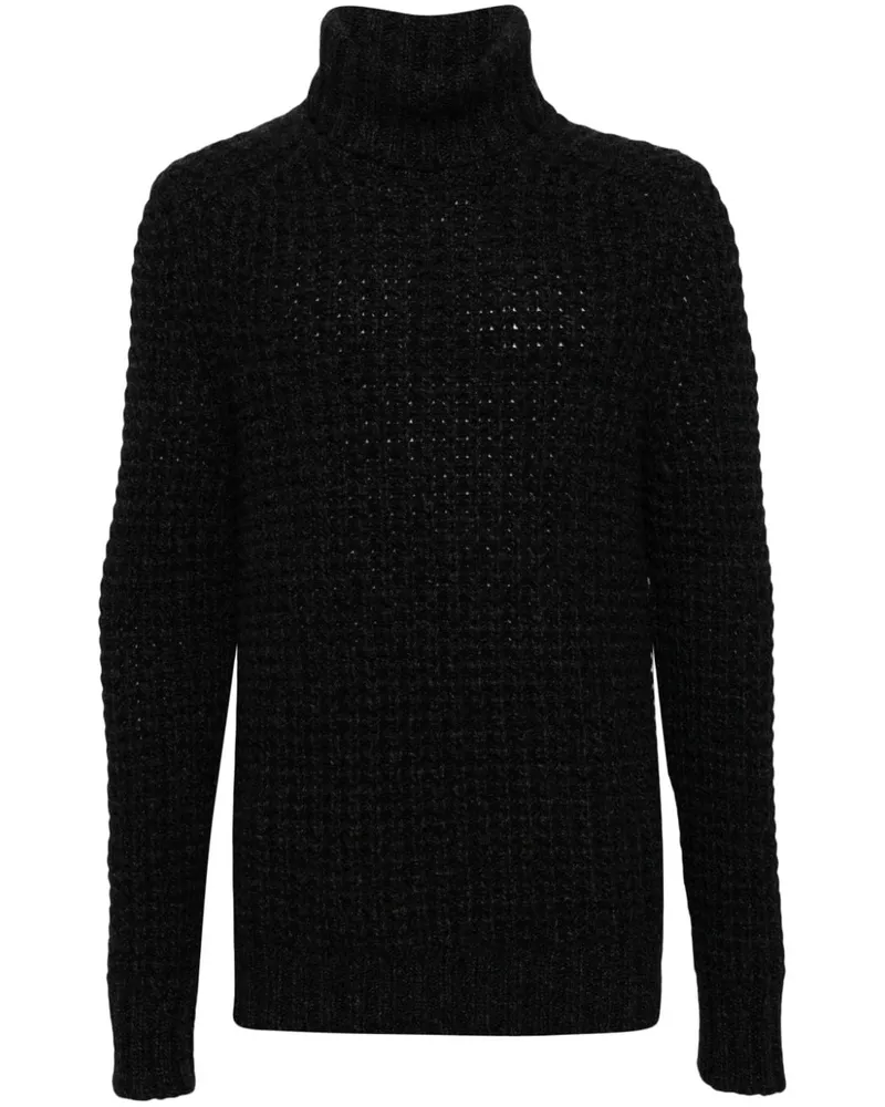 N.Peal Grob gestrickter Rollkragenpullover - Grau Grau