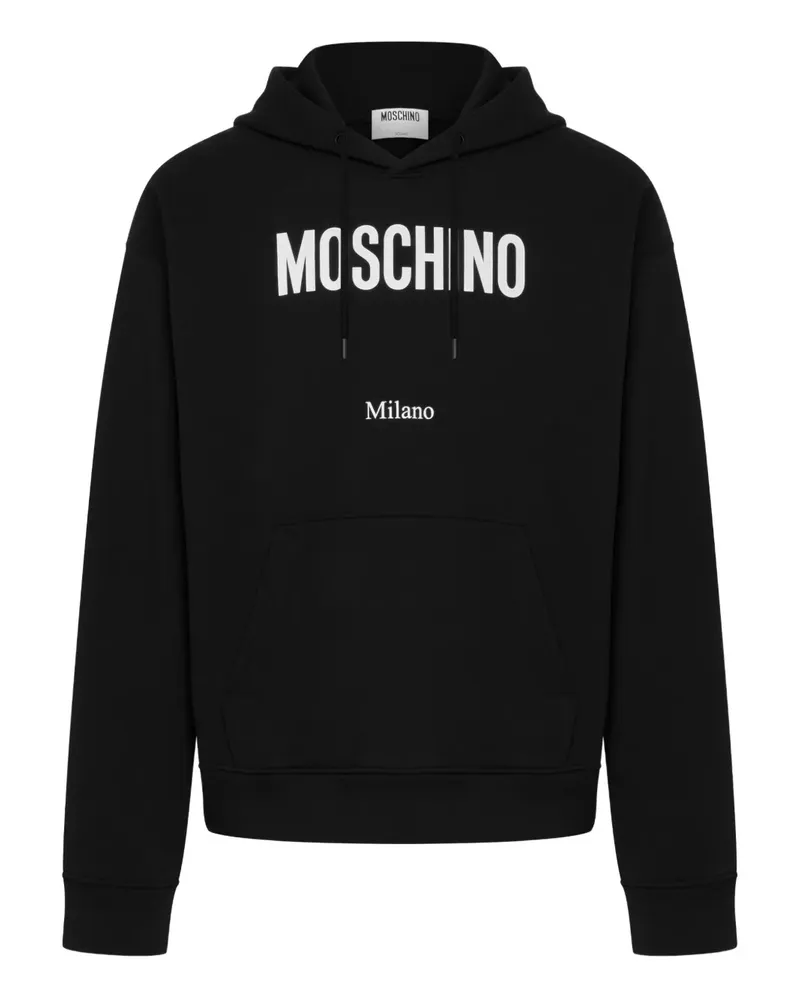 Moschino Hoodie mit Logo-Print - Schwarz Schwarz