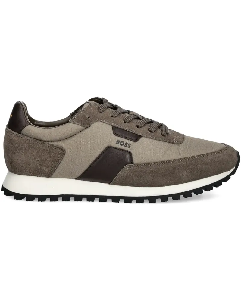HUGO BOSS Sneakers mit Einsätzen aus Wildleder - Grün Grün