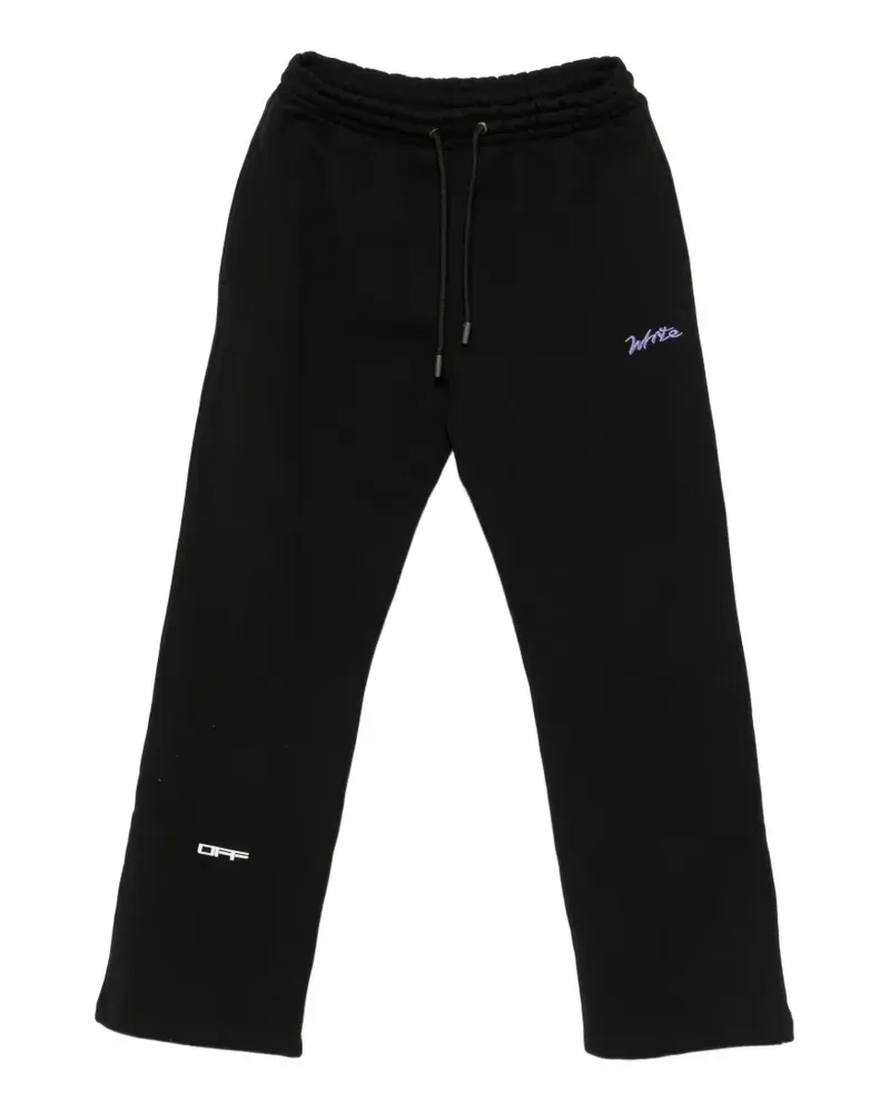 OFF-WHITE graphic-print track pants - Schwarz Schwarz