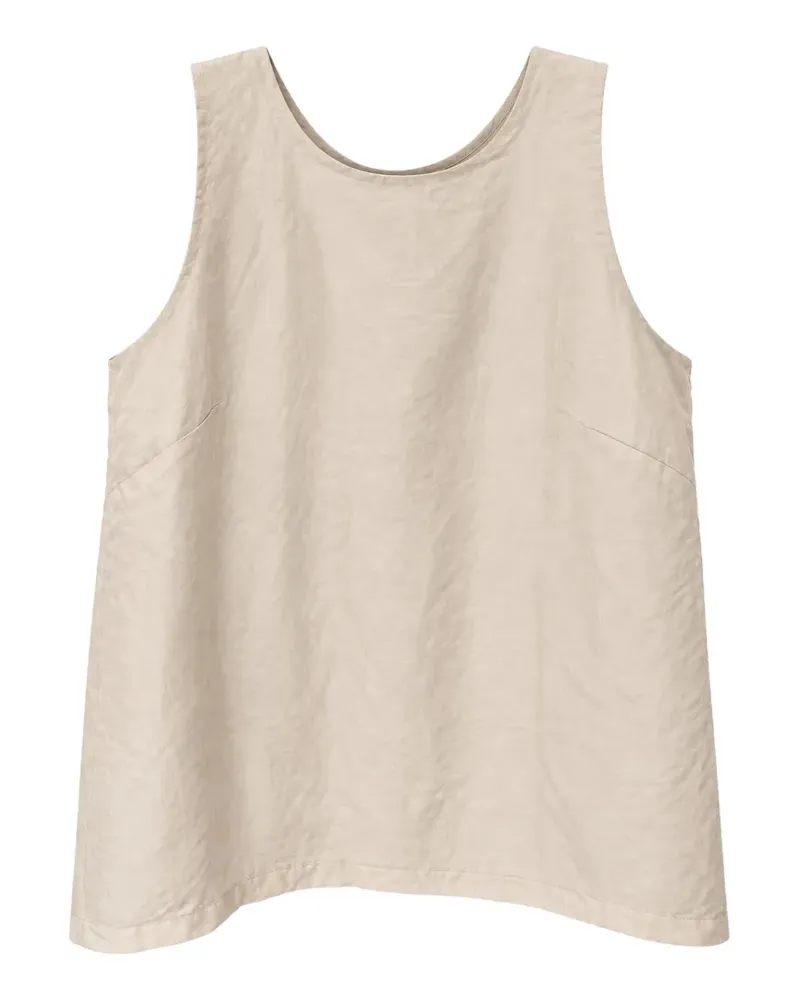 christian wijnants sleeveless scoop-neck top - Nude Nude