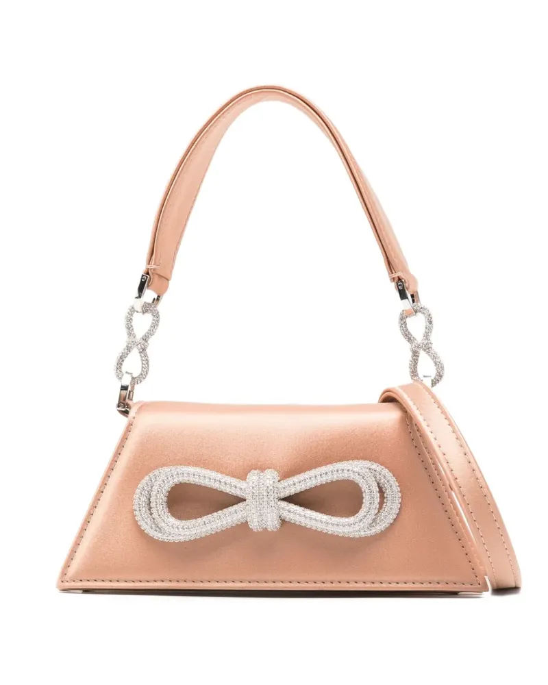 Mach & Mach Samantha Mini-Tasche mit Kristallen - Nude Nude