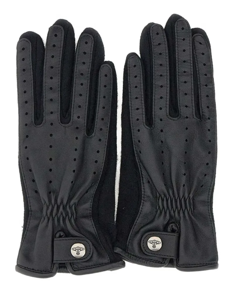 Vivienne Westwood Orb Handschuhe - Schwarz Schwarz
