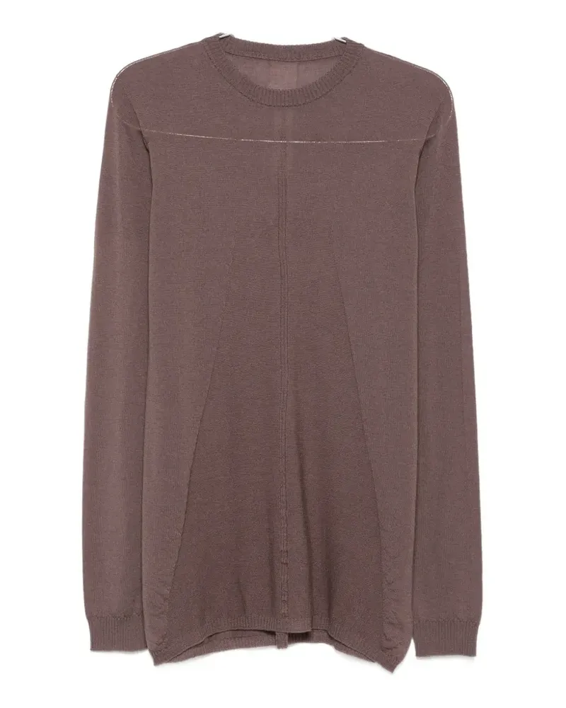 Rick Owens Pullover mit sichtbaren Nähten - Braun Braun