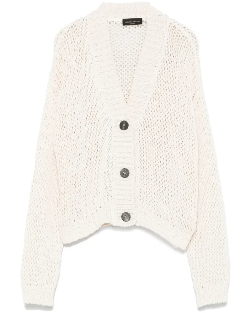 Roberto Collina Cardigan mit tiefer Schulter - Nude Nude