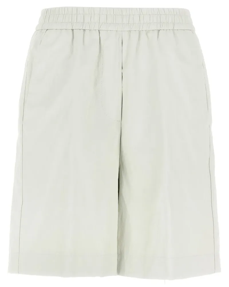 NUDE Bermudas in Lederoptik - Weiß Weiß