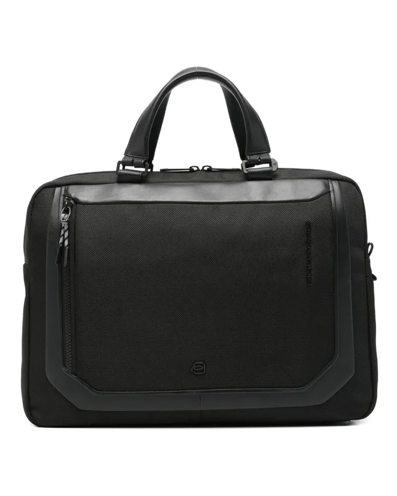 Piquadro zip top-handles laptop bag - Schwarz Schwarz