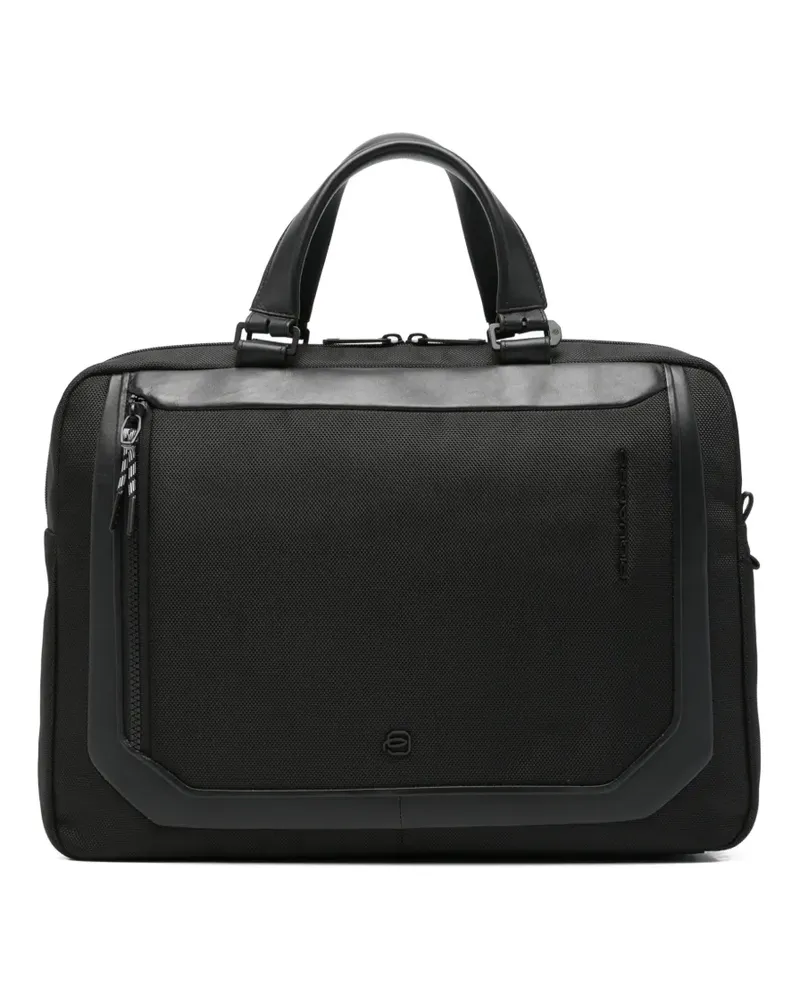 Piquadro zip top-handles laptop bag - Schwarz Schwarz