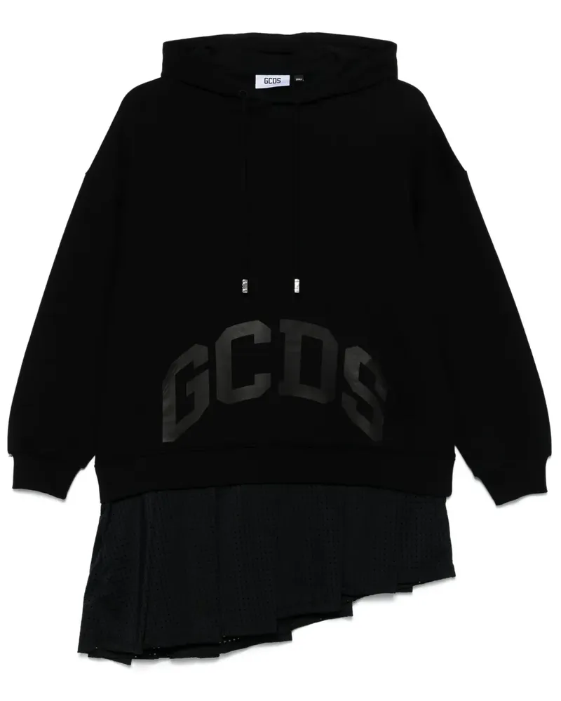 GCDS Minikleid mit Logo-Print - Schwarz Schwarz