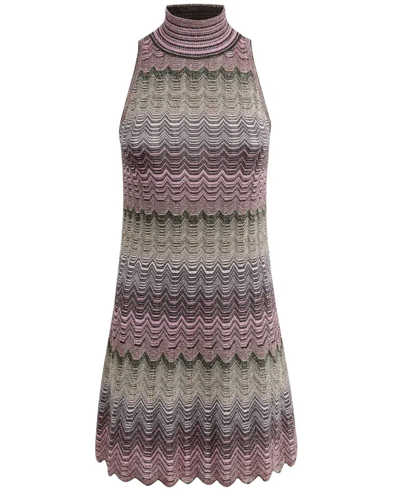 Missoni Gestreiftes Minikleid - Rosa Rosa