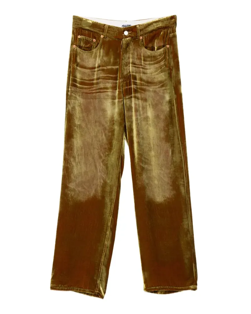 Magliano belt-loops trousers - Gold Gold