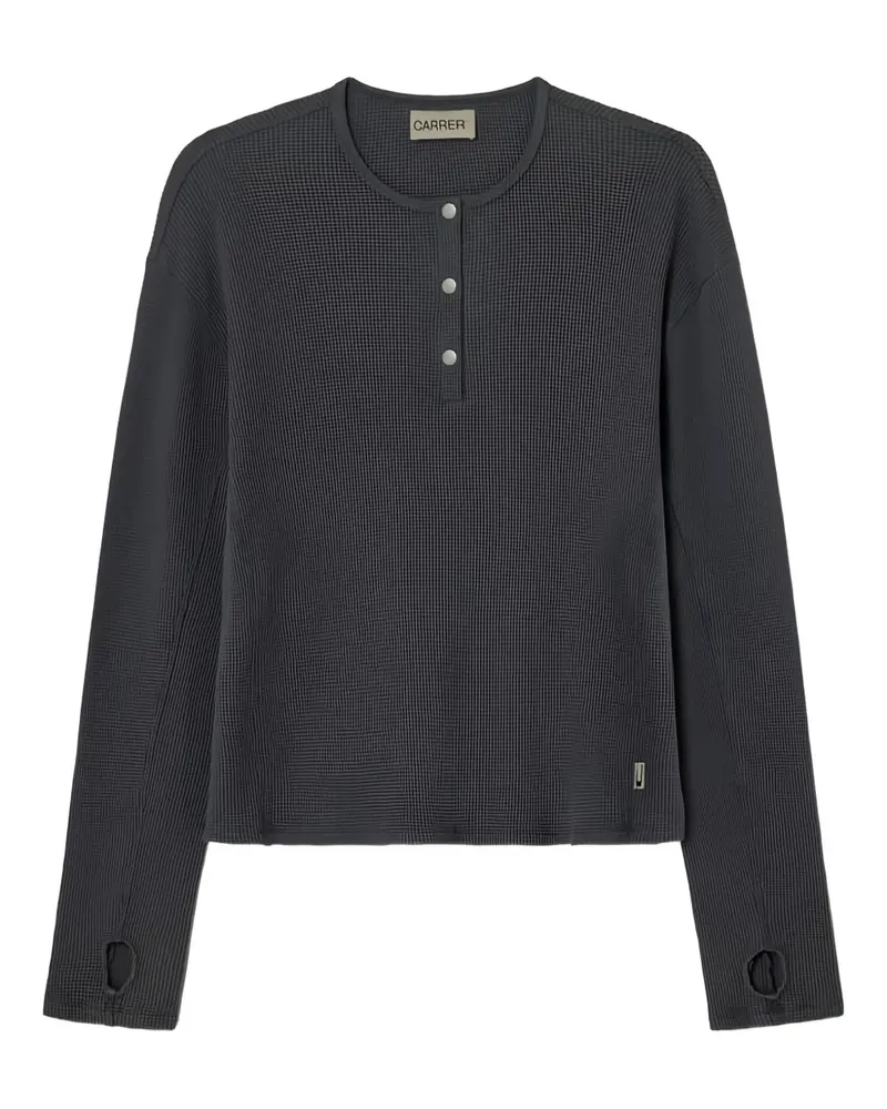 Carrera button lis henley sweater - Grau Grau