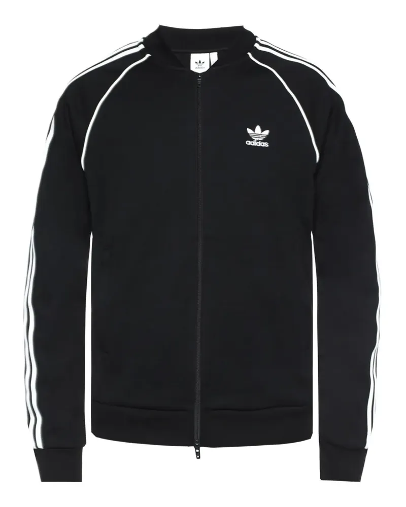 adidas Jacke mit Kontraststreifen - Schwarz Schwarz