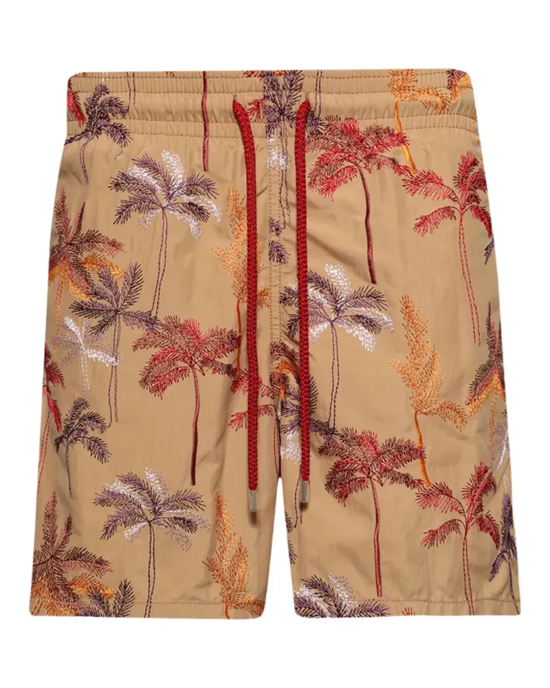 Vilebrequin Badeshorts mit Palmen-Print - Nude Nude