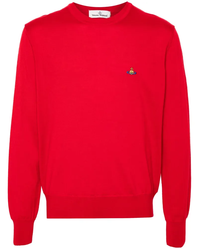 Vivienne Westwood Pullover mit Orb-Stickerei Rot