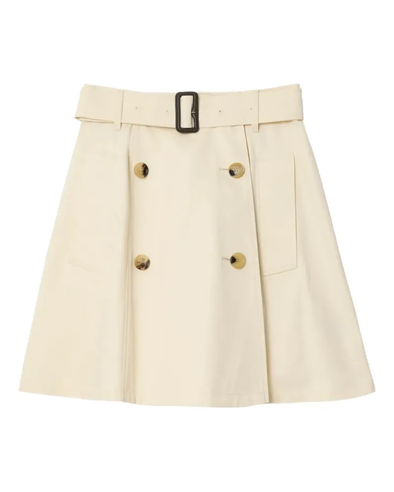 Burberry Minirock mit Gürtel - Nude Nude