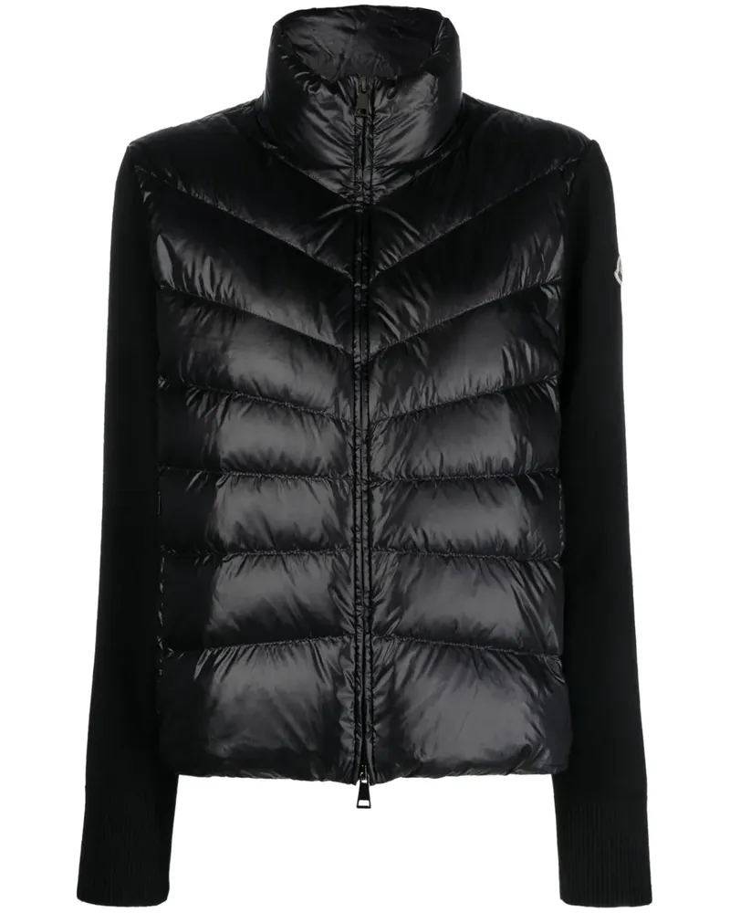 Moncler Gesteppter Mantel - Schwarz Schwarz