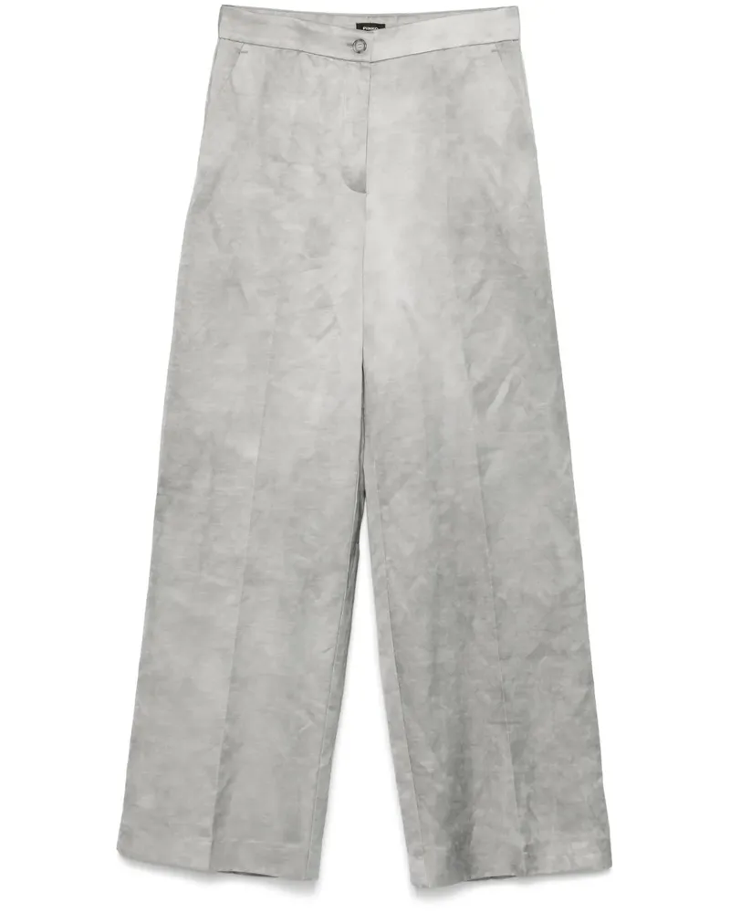 Pinko Hose mit weitem Bein - Grau Grau