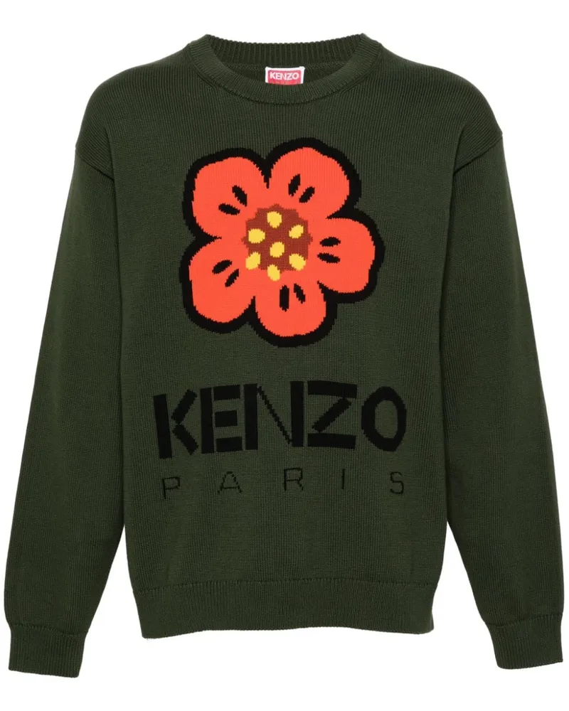 Kenzo Pullover mit Boke Flower - Grün Grün