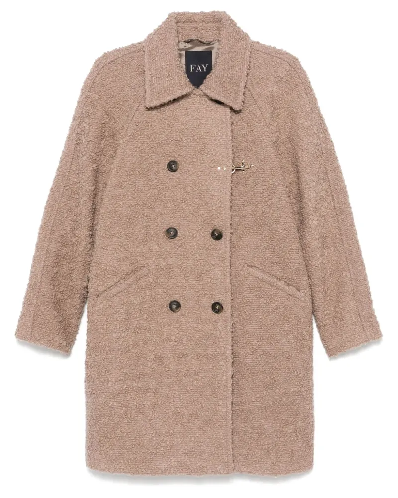 Fay Shearling-Mantel - Braun Braun