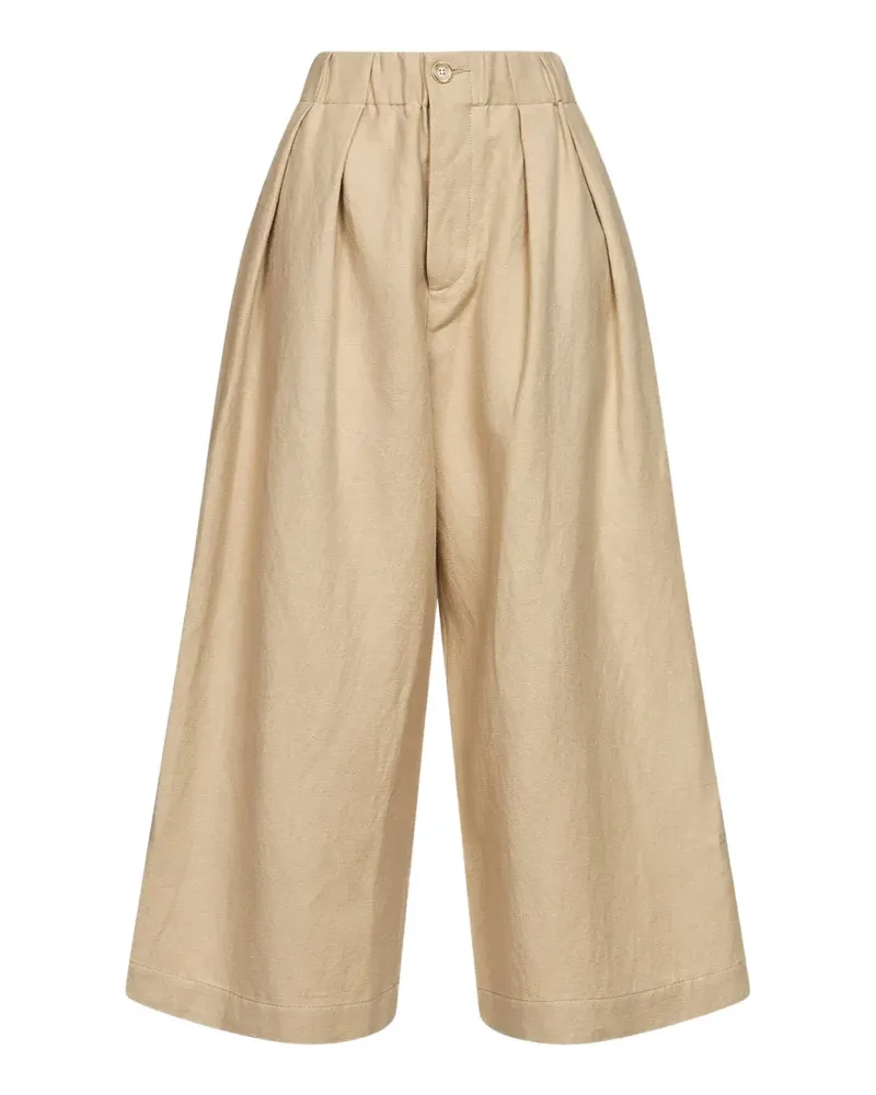 Uma Wang pleated palazzo pants - Nude Nude