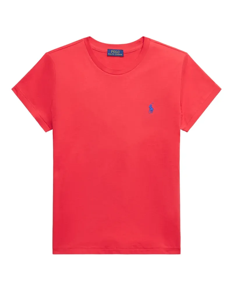 Ralph Lauren T-Shirt mit Pony-Stickerei - Rot Rot