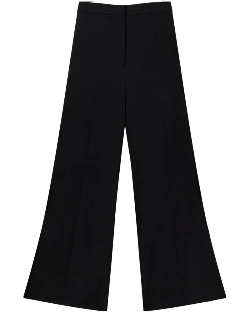 Stella McCartney Hose mit weitem Bein - Schwarz Schwarz