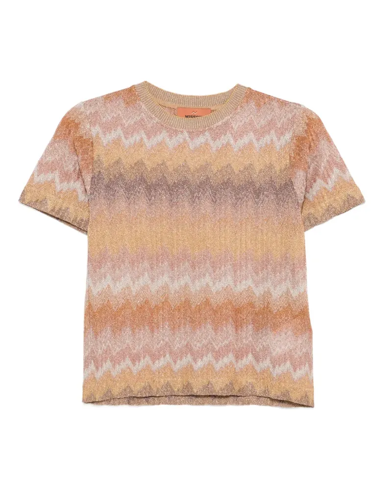 Missoni zigzag T-shirt - Gold Gold