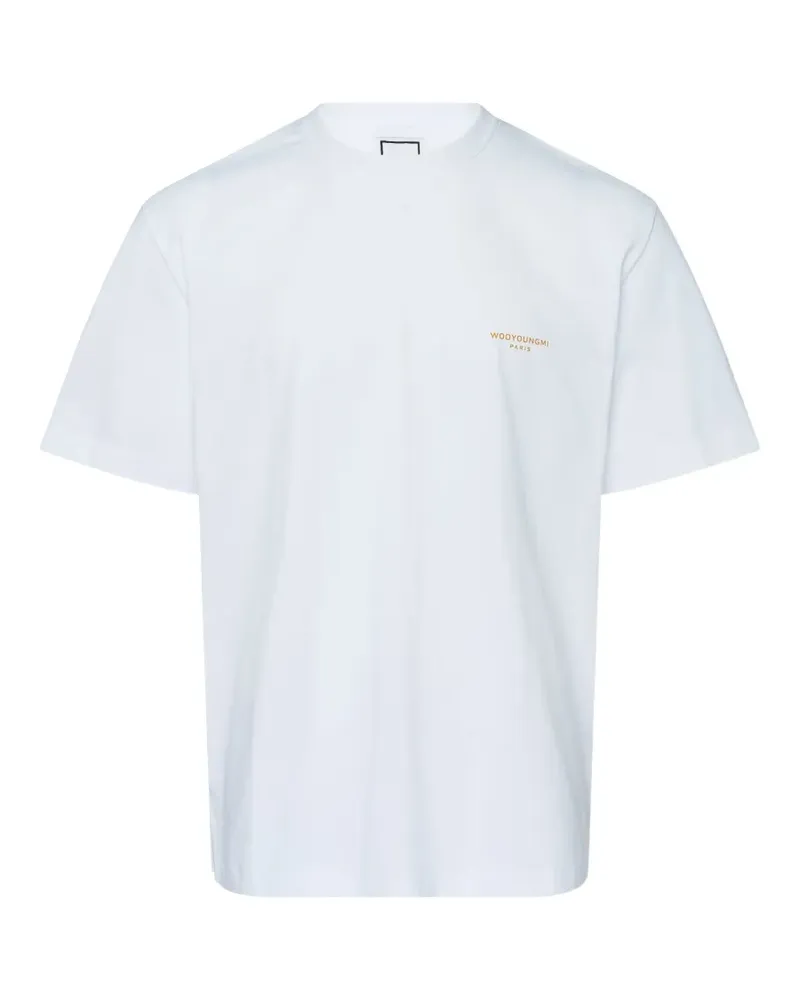 Wooyoungmi T-Shirt mit Logo-Stickerei - Weiß Weiß