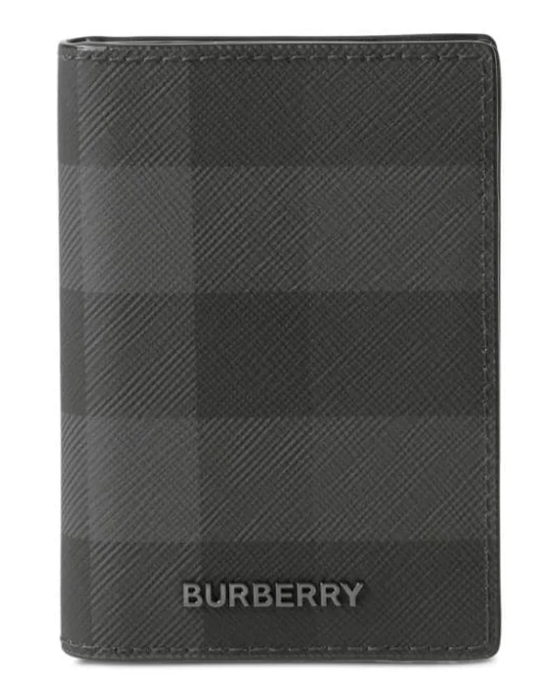 Burberry Kartenetui mit Karomuster - Schwarz Schwarz