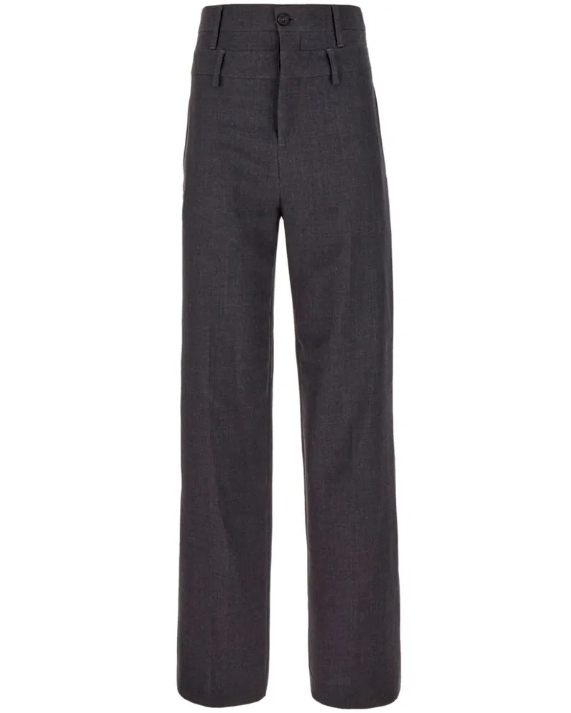 AMBUSH Palazzohose mit hohem Bund - Grau Grau