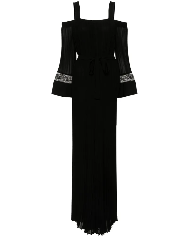 Twin-Set Plissierter Jumpsuit - Schwarz Schwarz