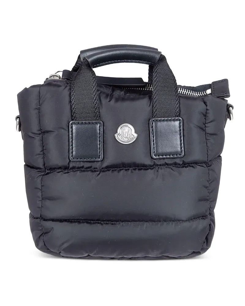 Moncler mini Caradoc tote bag - Schwarz Schwarz