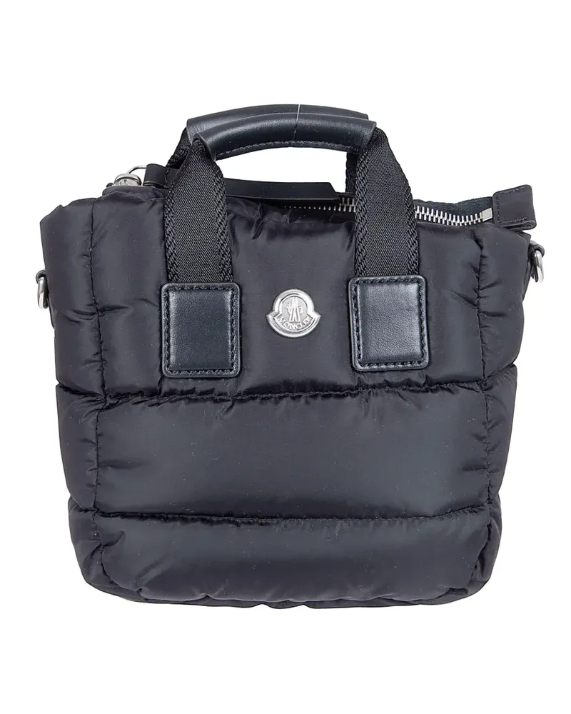 Moncler mini Caradoc tote bag - Schwarz Schwarz