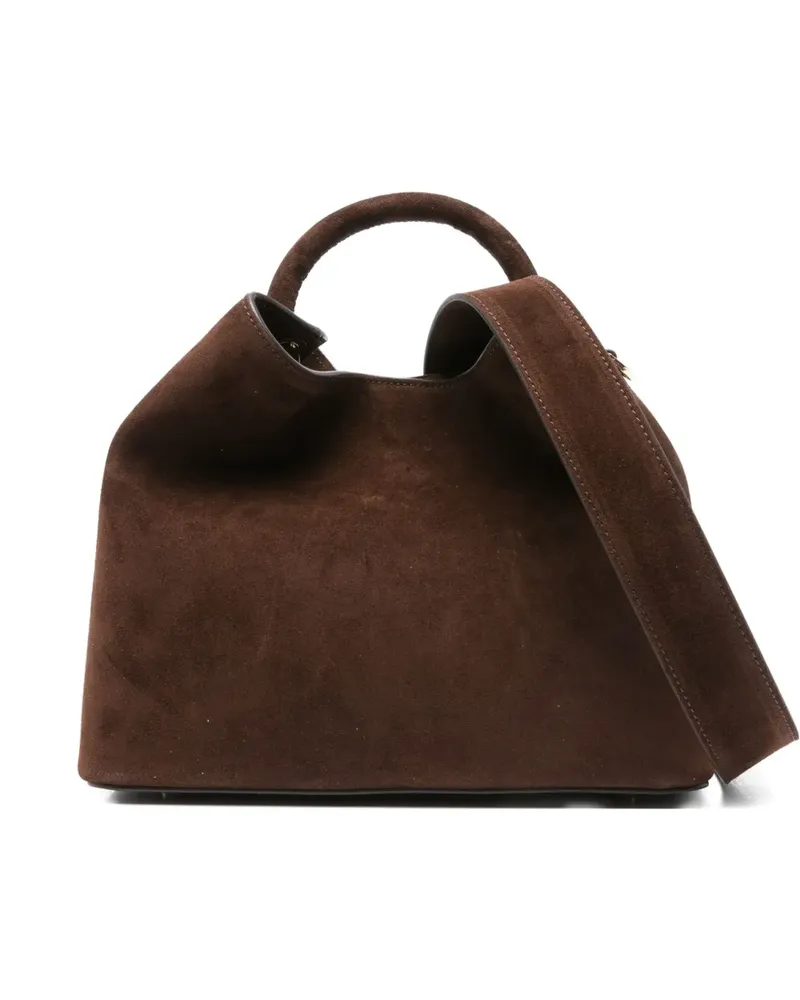 Elleme Raisin Tote Bag aus Kalbswildleder - Braun Braun