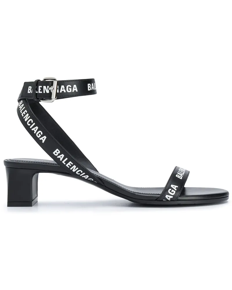 Balenciaga Sandalen mit Knöchelriemen - Schwarz Schwarz