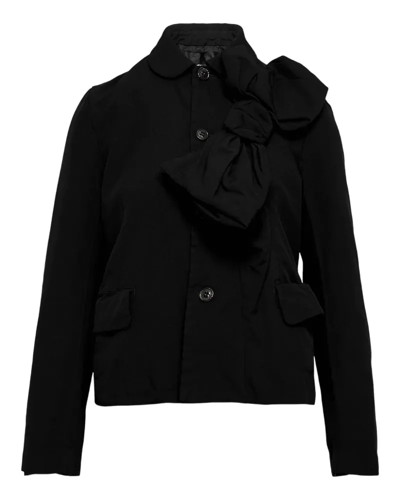 Comme des Garçons bowk-detail jacket - Schwarz Schwarz